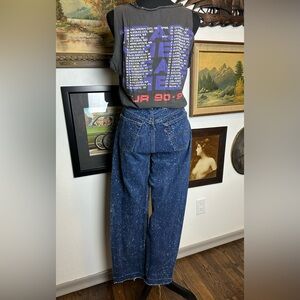 Rare Vintage 1980s Levi's 501s Galactic Wash Jeans Size 26" x 30"